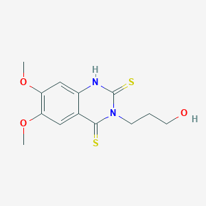 3-(3-Hydroxypropyl)-6,7-dimethoxyquinazoline-2,4(1H,3H)-dithione