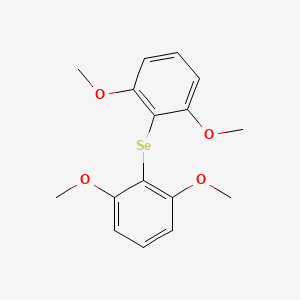 molecular formula C16H18O4Se B14265774 2-(2,6-Dimethoxyphenyl)selanyl-1,3-dimethoxybenzene CAS No. 138616-50-9