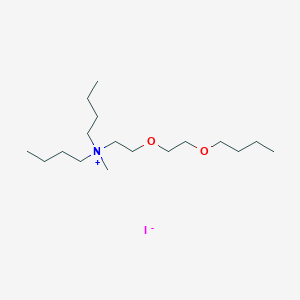 molecular formula C17H38INO2 B14265777 N-[2-(2-Butoxyethoxy)ethyl]-N-butyl-N-methylbutan-1-aminium iodide CAS No. 137044-77-0