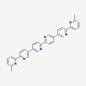 2-Methyl-6-[5-[6-[5-[6-(6-methylpyridin-2-yl)pyridin-3-yl]pyridin-2-yl]pyridin-3-yl]pyridin-2-yl]pyridine