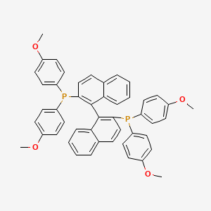 molecular formula C48H40O4P2 B14265815 Phosphine, [1,1'-binaphthalene]-2,2'-diylbis[bis(4-methoxyphenyl)- CAS No. 157247-92-2