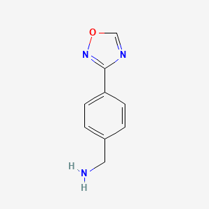 B1426586 (4-(1,2,4-Oxadiazol-3-yl)phenyl)methanamine CAS No. 1306738-41-9