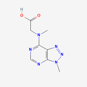 B1426590 N-methyl-N-(3-methyl-3H-[1,2,3]triazolo[4,5-d]pyrimidin-7-yl)glycine CAS No. 1352999-08-6
