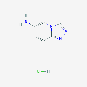 molecular formula C6H7ClN4 B1426597 [1,2,4]三唑并[4,3-A]吡啶-6-胺盐酸盐 CAS No. 1352443-03-8