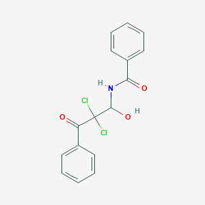 N-(2,2-Dichloro-1-hydroxy-3-oxo-3-phenylpropyl)benzamide