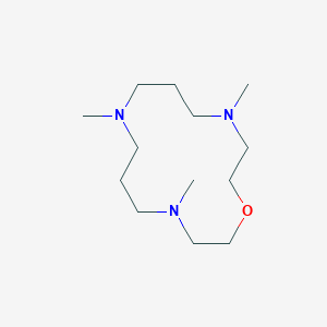 molecular formula C13H29N3O B14266026 4,8,12-Trimethyl-1-oxa-4,8,12-triazacyclotetradecane CAS No. 134785-16-3