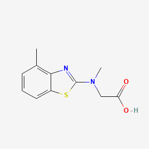 B1426603 N-methyl-N-(4-methyl-1,3-benzothiazol-2-yl)glycine CAS No. 1352999-54-2
