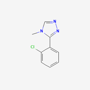 molecular formula C9H8ClN3 B1426604 3-(2-氯苯基)-4-甲基-4H-1,2,4-三唑 CAS No. 168968-41-0