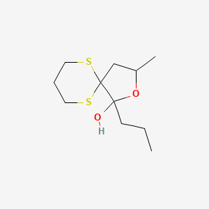 3-Methyl-1-propyl-2-oxa-6,10-dithiaspiro[4.5]decan-1-ol