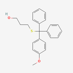 1-Propanol, 3-[[(4-methoxyphenyl)diphenylmethyl]thio]-