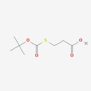 3-[(tert-Butoxycarbonyl)sulfanyl]propanoic acid