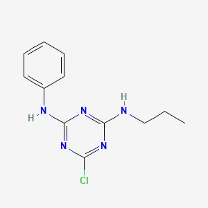 6-Chloro-N~2~-phenyl-N~4~-propyl-1,3,5-triazine-2,4-diamine