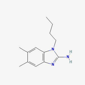 molecular formula C13H19N3 B14266155 1-Butyl-5,6-dimethyl-1H-benzimidazol-2-amine CAS No. 141211-27-0