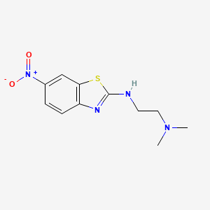 N,N-dimethyl-N'-(6-nitro-1,3-benzothiazol-2-yl)ethane-1,2-diamine