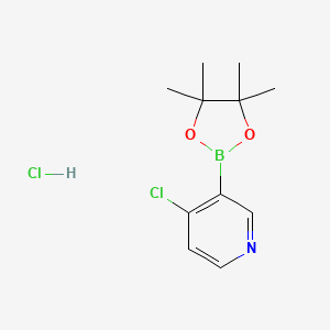 molecular formula C11H16BCl2NO2 B1426618 4-Chloropyridine-3-boronic acid pinacol ester, HCl CAS No. 2102671-51-0