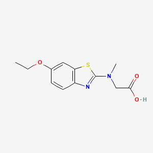 molecular formula C12H14N2O3S B1426622 N-(6-ethoxy-1,3-benzothiazol-2-yl)-N-methylglycine CAS No. 1352999-80-4