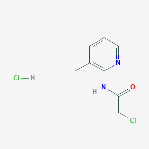 molecular formula C8H10Cl2N2O B1426630 2-Chloro-N-(3-methylpyridin-2-YL)acetamide hydrochloride CAS No. 1241719-79-8