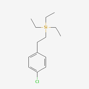 molecular formula C14H23ClSi B14266346 Silane, [2-(4-chlorophenyl)ethyl]triethyl- CAS No. 151075-14-8