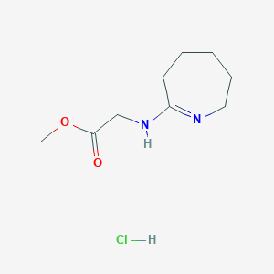 methyl N-(3,4,5,6-tetrahydro-2H-azepin-7-yl)glycinate hydrochloride