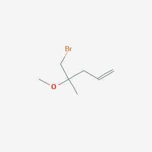 molecular formula C7H13BrO B14266377 5-Bromo-4-methoxy-4-methylpent-1-ene CAS No. 135312-62-8