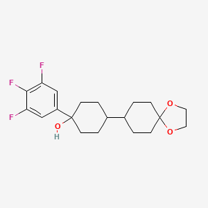 4-(1,4-Dioxaspiro[4.5]decan-8-yl)-1-(3,4,5-trifluorophenyl)cyclohexan-1-ol