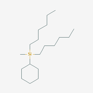 Cyclohexyl(dihexyl)methylsilane