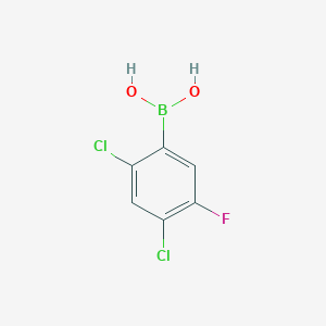 molecular formula C6H4BCl2FO2 B1426645 2,4-Dichloro-5-fluorophenylboronic acid CAS No. 1417914-09-0