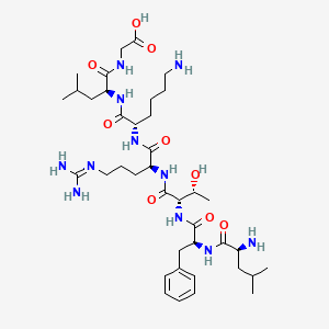 L-Leucyl-L-phenylalanyl-L-threonyl-N~5~-(diaminomethylidene)-L-ornithyl-L-lysyl-L-leucylglycine