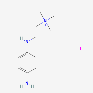 2-(4-Aminoanilino)-N,N,N-trimethylethan-1-aminium iodide