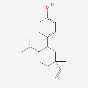 4-[5-Ethenyl-5-methyl-2-(prop-1-en-2-yl)cyclohexyl]phenol