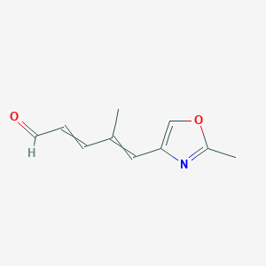 4-Methyl-5-(2-methyl-1,3-oxazol-4-yl)penta-2,4-dienal