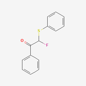 Ethanone, 2-fluoro-1-phenyl-2-(phenylthio)-