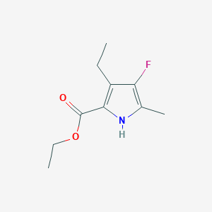 Ethyl 3-ethyl-4-fluoro-5-methyl-1H-pyrrole-2-carboxylate