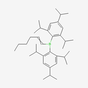 (Hex-1-en-1-yl)bis[2,4,6-tri(propan-2-yl)phenyl]borane