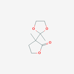 3-Methyl-3-(2-methyl-1,3-dioxolan-2-yl)oxolan-2-one