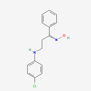 N-[3-(4-chloroanilino)-1-phenylpropylidene]hydroxylamine