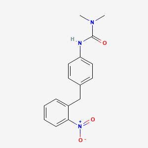 N,N-Dimethyl-N'-{4-[(2-nitrophenyl)methyl]phenyl}urea