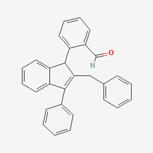 2-(2-Benzyl-3-phenyl-1h-inden-1-yl)benzaldehyde