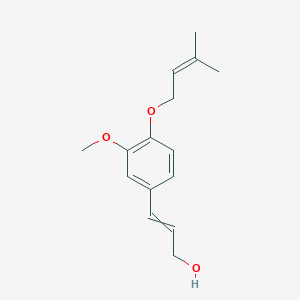 3-{3-Methoxy-4-[(3-methylbut-2-en-1-yl)oxy]phenyl}prop-2-en-1-ol