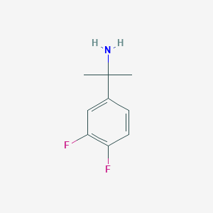 molecular formula C9H11F2N B1426686 2-(3,4-Difluorophenyl)propan-2-amine CAS No. 306761-17-1