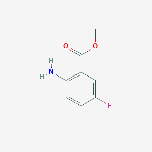 molecular formula C9H10FNO2 B1426691 2-氨基-5-氟-4-甲基苯甲酸甲酯 CAS No. 929214-84-6