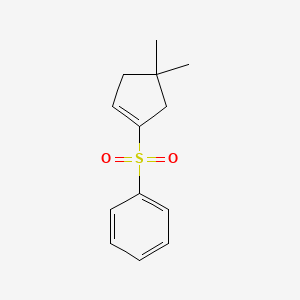 (4,4-Dimethylcyclopent-1-ene-1-sulfonyl)benzene