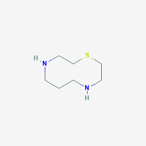 molecular formula C7H16N2S B14266932 1,4,8-Thiadiazecane CAS No. 138451-92-0