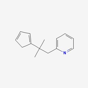 2-[2-(Cyclopenta-1,3-dien-1-yl)-2-methylpropyl]pyridine