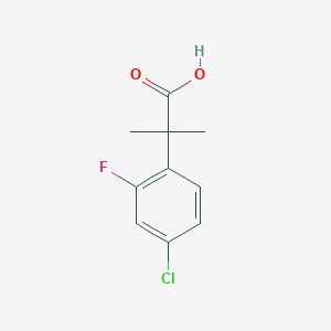molecular formula C10H10ClFO2 B1426696 2-(4-Chloro-2-fluorophenyl)-2-methylpropanoic acid CAS No. 920501-49-1