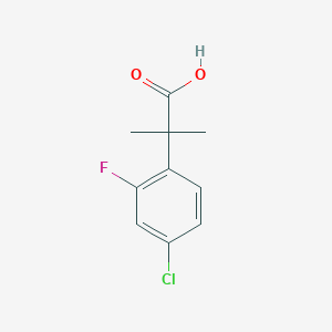 molecular formula C10H10ClFO2 B1426696 2-(4-氯-2-氟苯基)-2-甲基丙酸 CAS No. 920501-49-1