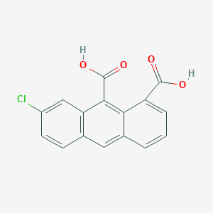 molecular formula C16H9ClO4 B14266962 1,9-Anthracenedicarboxylic acid, 7-chloro- CAS No. 140937-16-2