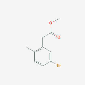 molecular formula C10H11BrO2 B1426699 Methyl 2-(5-bromo-2-methylphenyl)acetate CAS No. 845893-59-6