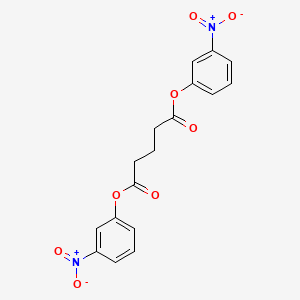 molecular formula C17H14N2O8 B14267019 Bis(3-nitrophenyl) pentanedioate CAS No. 130912-21-9