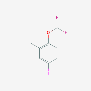 molecular formula C8H7F2IO B1426703 1-(二氟甲氧基)-4-碘-2-甲基苯 CAS No. 1062613-63-1